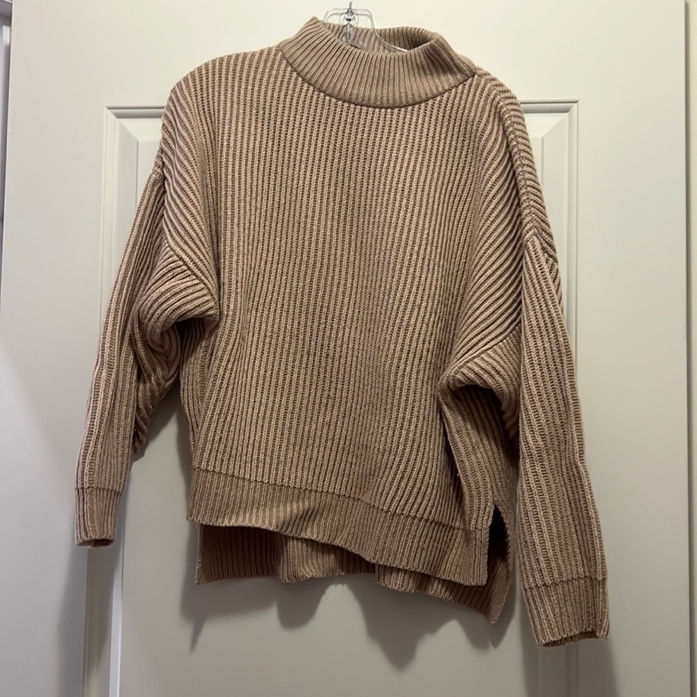 Top shop cozy camel sweater